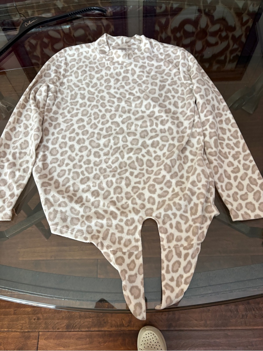 Kids Beige Leopard Print Top old Navy